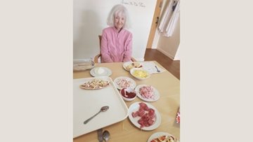 Pizza fun at Nottingham care home